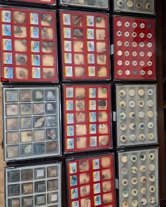 collezione gemme, minerali e rocce vintage 