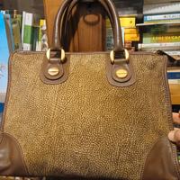 Borsa Borbonese vintage pelle e camoscio (O.P.)