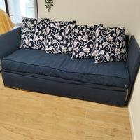 Divano tre posti sfoderabile con letto 