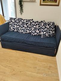 Divano tre posti sfoderabile con letto 