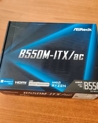 Scheda Madre ASRock B550M-ITX/ac (AM4) 
