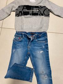 Jeans e maglione