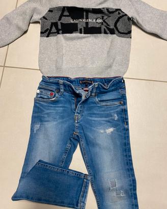Jeans e maglione