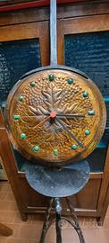 Orologio fatto con padella in Rame