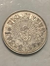 Basilea - 5 franchi 1879 (SPL+)