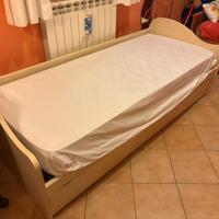 LETTO SINGOLO CON SECONDO LETTO ESTRAIBILE