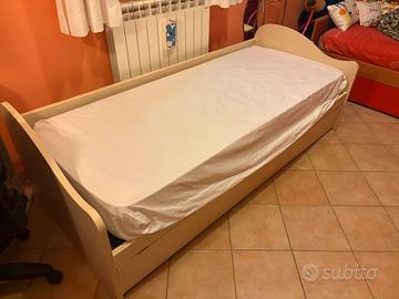 LETTO SINGOLO CON SECONDO LETTO ESTRAIBILE