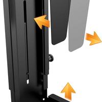 Supporto PC regolabile sotto scrivania girevole