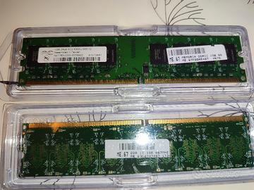 N*2 Ram DDR2 667 Mhz 1 GB l'una Amd Intel