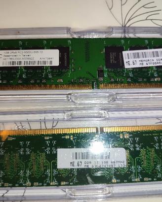 N*2 Ram DDR2 667 Mhz 1 GB l'una Amd Intel