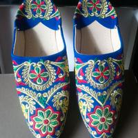 Pantofole ciabatte orientali con ricami, numero 40