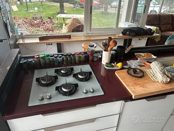 PIANO COTTURA HOTPOINT ARISTON VETRO SATINATO 4