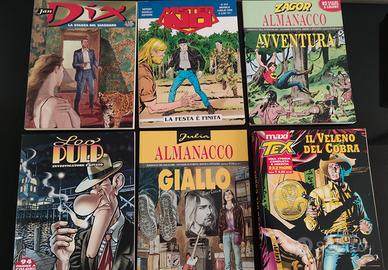 Leo Pulp, Jan Dix, Mister No, Zagor, Giulia, Tex