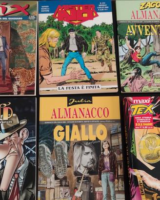 Leo Pulp, Jan Dix, Mister No, Zagor, Giulia, Tex