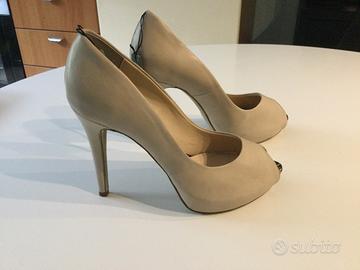 Scarpa Decollete Tacco Vivian Made Italy nuove