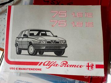 libretto uso e manutenzione Alfa Romeo 75