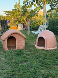 Cucce per cani in resina stile igloo (2 pezzi)