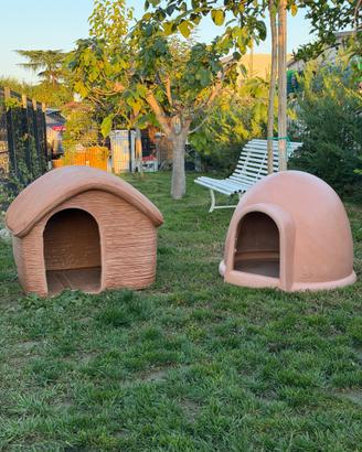 Cucce per cani in resina stile igloo (2 pezzi)