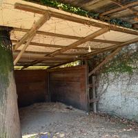 2 box cavalli con recinto e pavimentazione