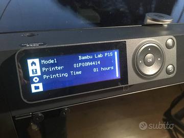 Bambulab P1S 3D Printer, 80 ore (NO AMS)