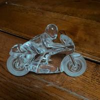 Motociclista in vetro - Soprammobile 1990