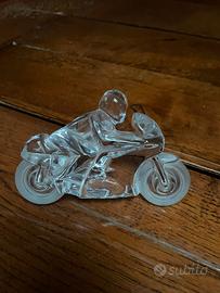Motociclista in vetro - Soprammobile 1990