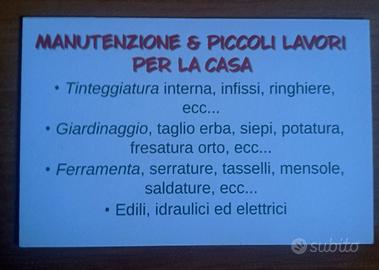 TUTTOFARE per Manutenzioni e Piccoli lavori