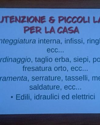 TUTTOFARE per Manutenzioni e Piccoli lavori