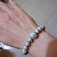 Bracciale alluminio sberluccicoso