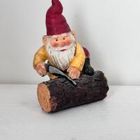 Gnomo  flower 10cm nuovo