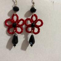 Stock di 16 paia di orecchini in chiacchierino