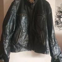 Giacca di pelle uomo leather jacket biker