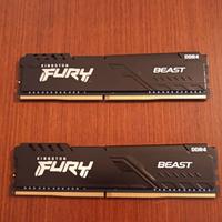 Kit RAM Kingson Fury Beast DDR4 3200 - 16GB