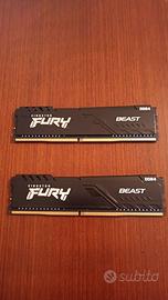 Kit RAM Kingson Fury Beast DDR4 3200 - 16GB