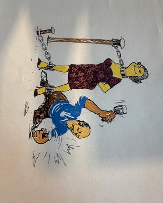 Jacques Faizant: vignetta originale di satira