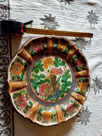 Piatto ceramica vintage deruta m.sambuco