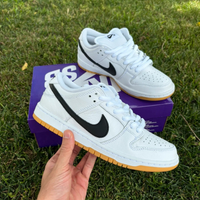 Nike dunk low SB White Gum  40