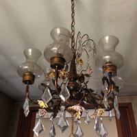Lampadario antiquariato a 6 luci (Art.3285)