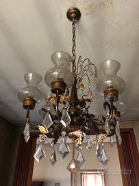 Lampadario antiquariato a 6 luci (Art.3285)