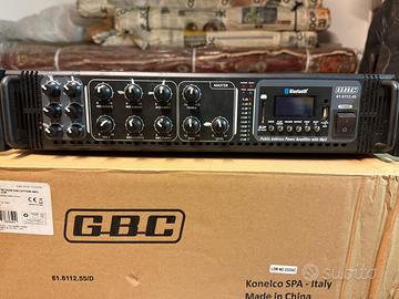 Amplificatore GBC pro pa 100v/180w a 6 zone