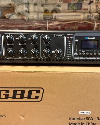 Amplificatore GBC pro pa 100v/180w a 6 zone