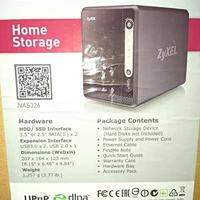 Nas Zyxel NA326 Home storage