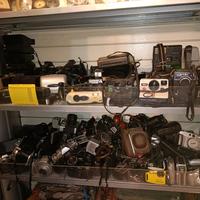 macchine fotografiche in blocco