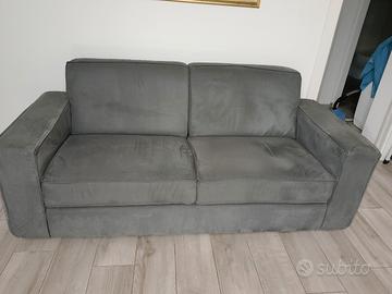 DIVANO LETTO GRIGIO 3 POSTI 