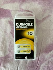 Batterie duracell per dispositivo acustico