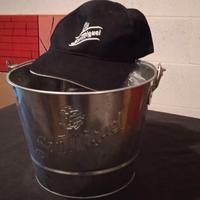 secchiello porta  bottiglie + cappello san miguel