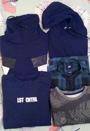 4 Felpe e 2 camicie taglia S. Uomo