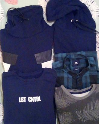 4 Felpe e 2 camicie taglia S. Uomo