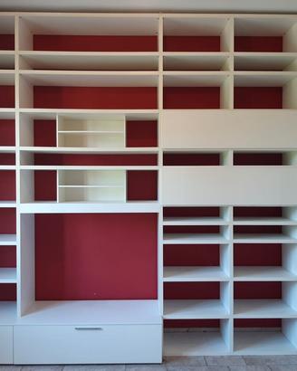 libreria mobile tv Lema bianca - già smontata