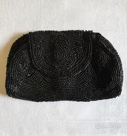ELEGANTE E PREZIOSA POCHETTE NERA ART DECO’